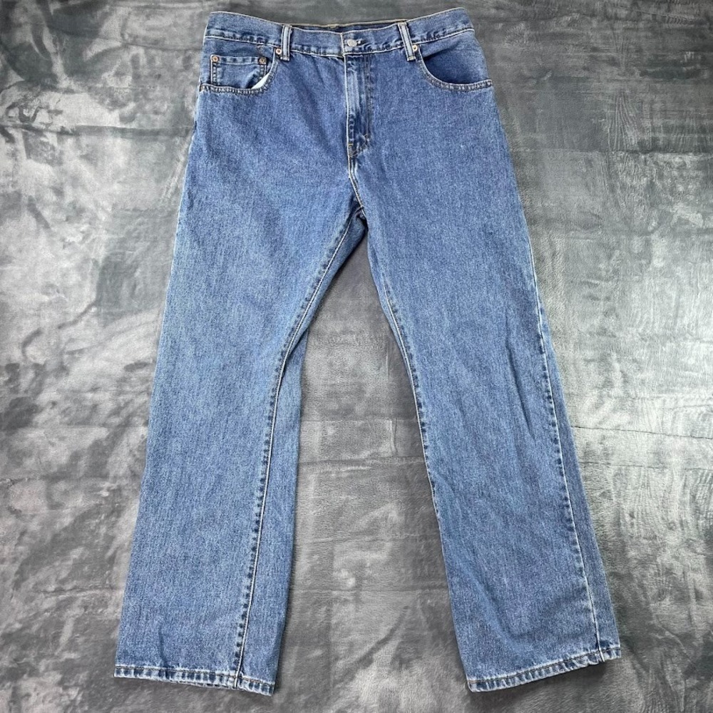 Levis 517 Bootcut Jeans Mens 34x30 Blue Denim Cotton Medium Wash Western